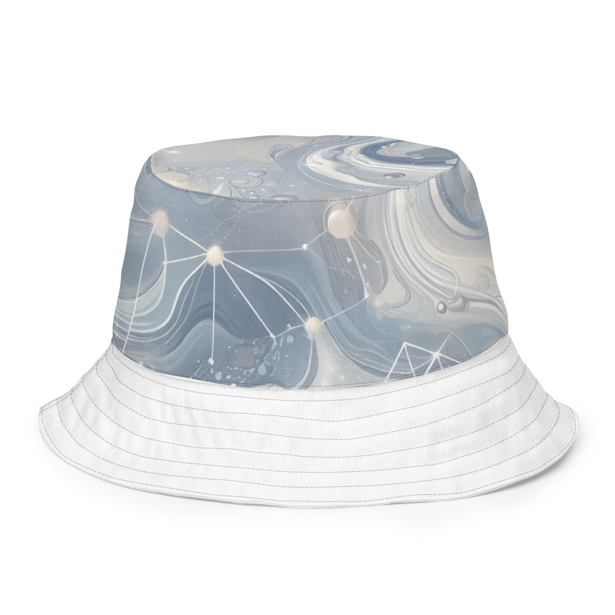 Milky Sky Reversible bucket hat