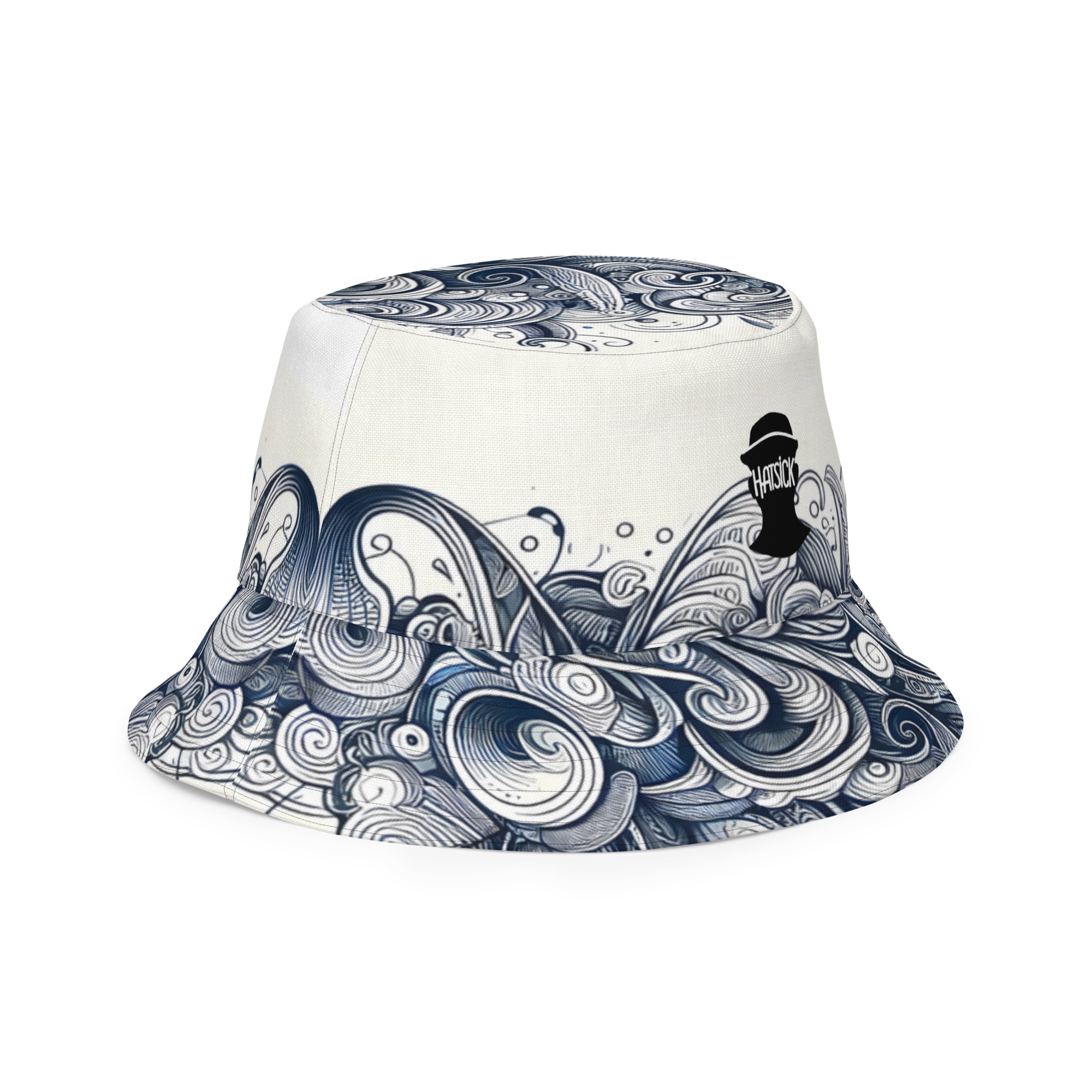 Blue Waves Reversible bucket hat
