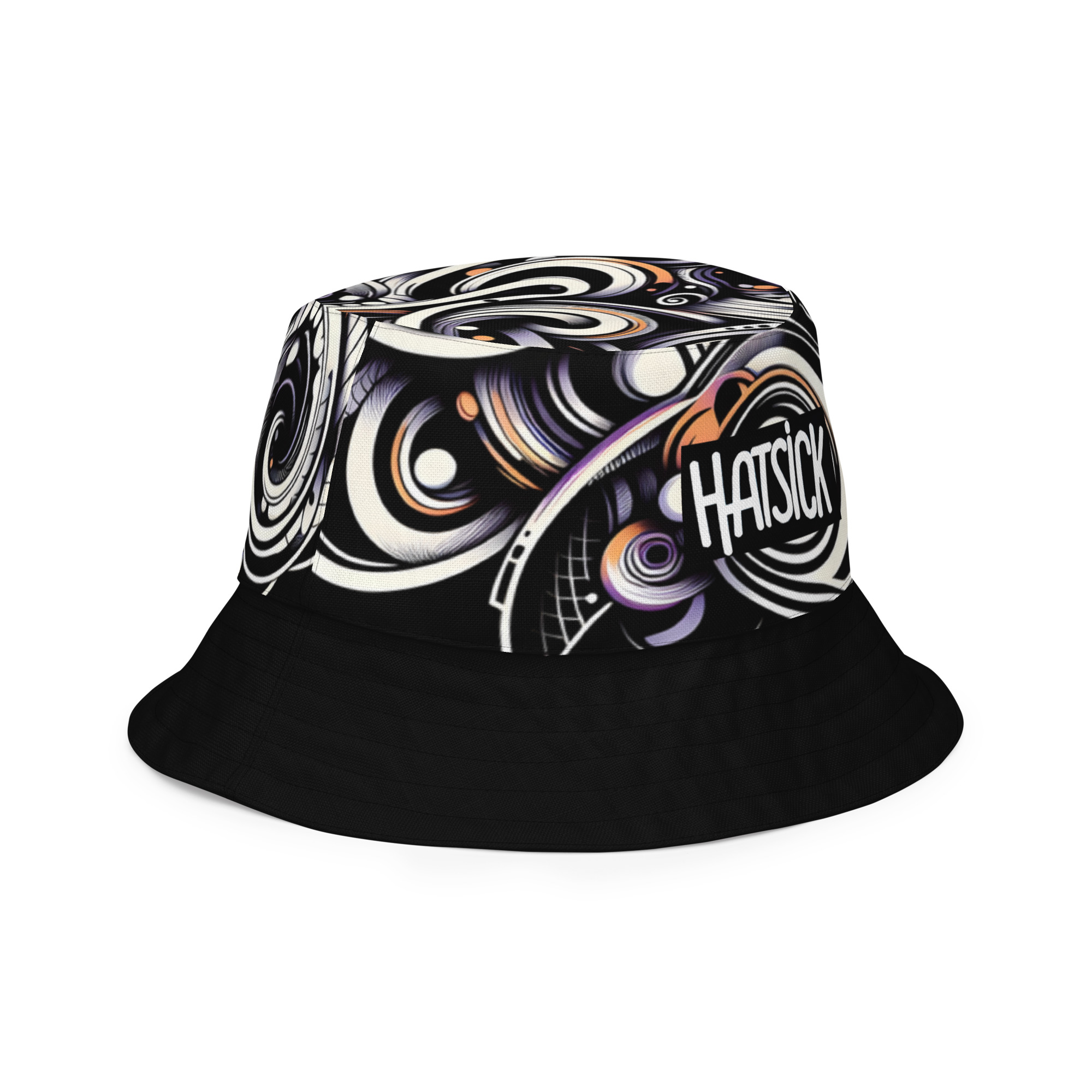 Graffiti waves Reversible bucket hat