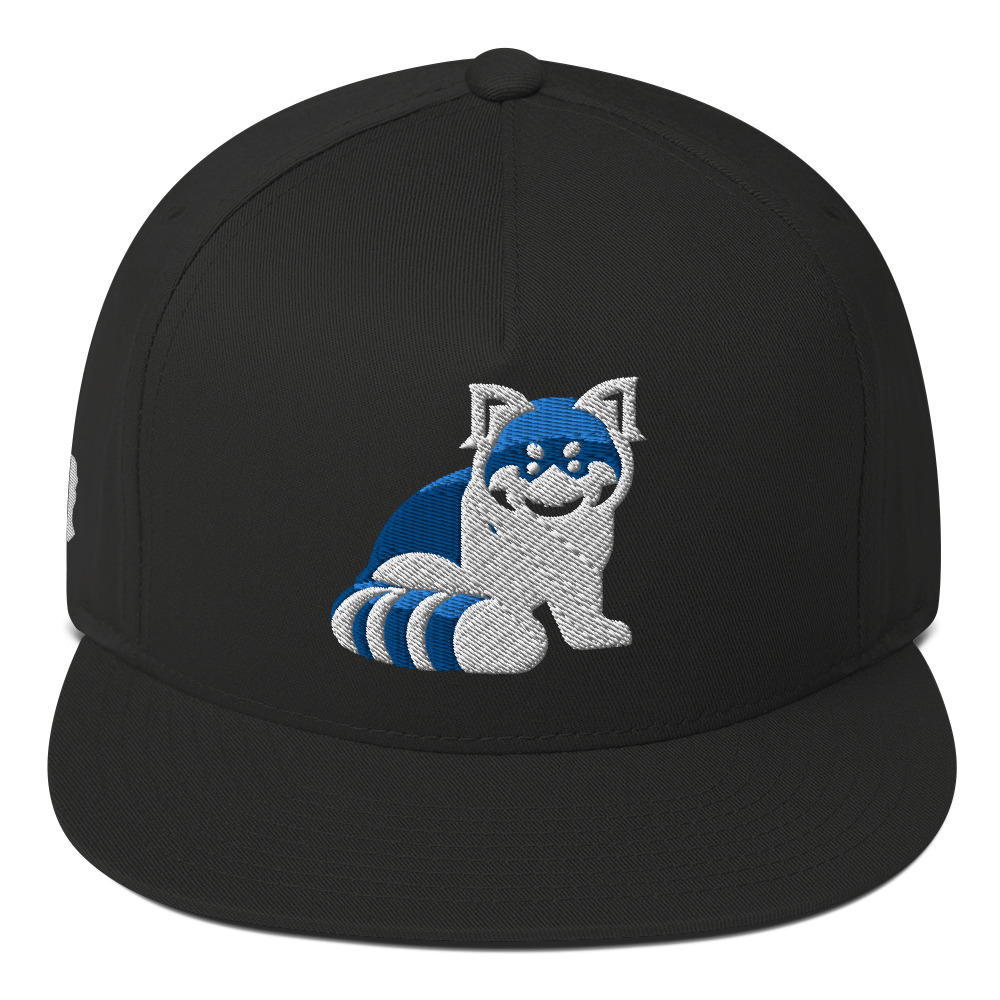 Blue Cat Snapback Hat