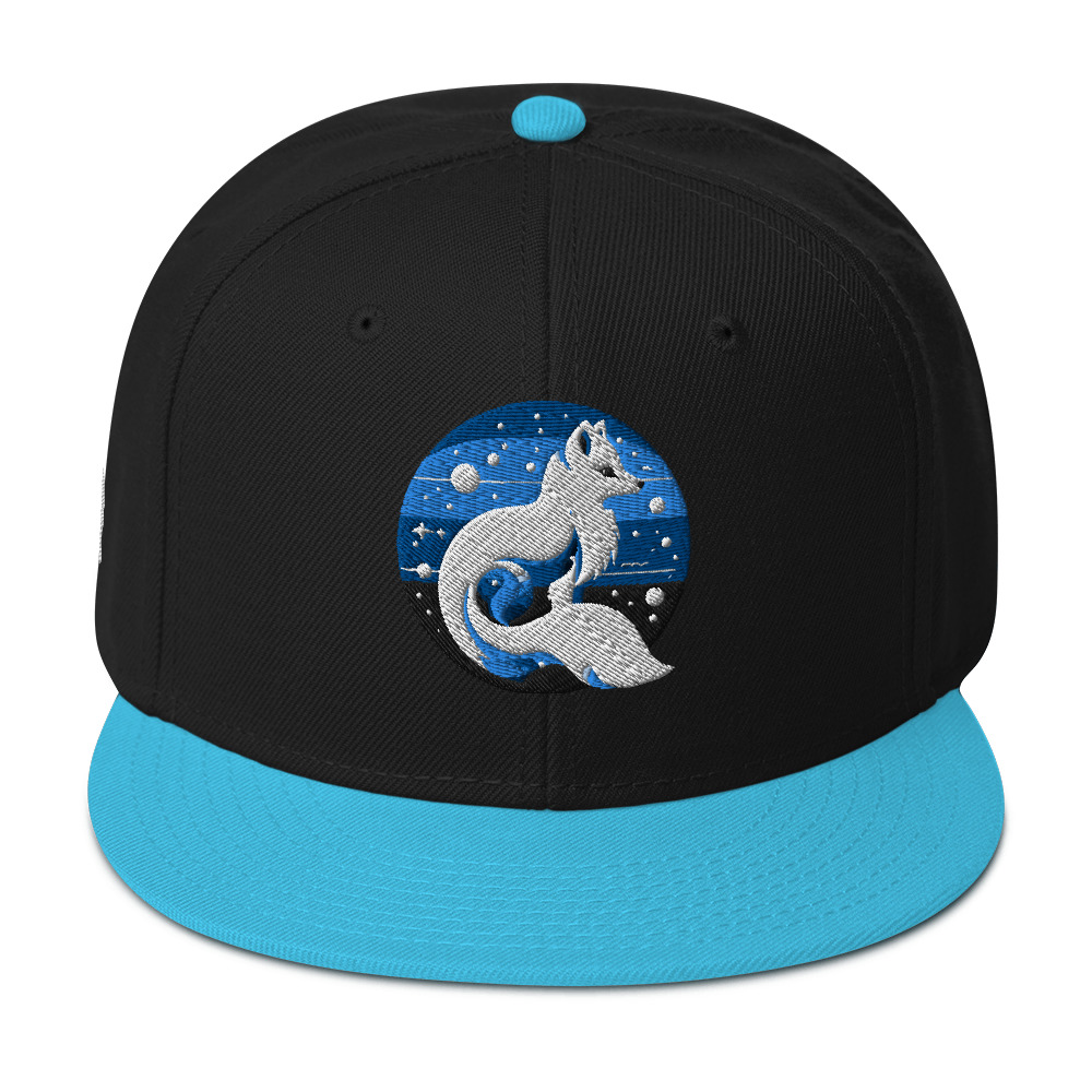 Blue Night Fox Snapback Hat