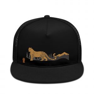 Golden Snow Leopard High Profile Mesh Hat