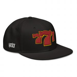 Lucky 7 Snapback Hat 3D Puff