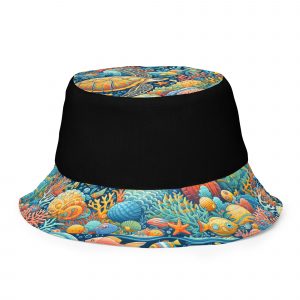 Coral Whispers bucket hat