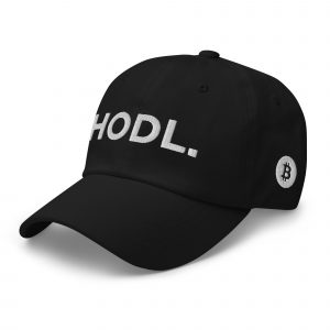 HODL. Black&White Dad hat